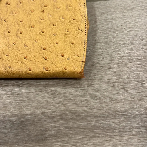 BOND STREET OSTRICH SKIN Coin Purse and Wallet. KISS LOCK. Vintage RARE - Picture 9 of 10